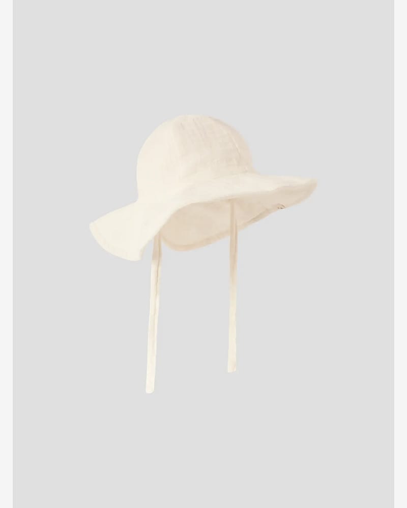 Solhatt m/ Knyting - Musselin Bomull | NBNFOLLY HAT LIL