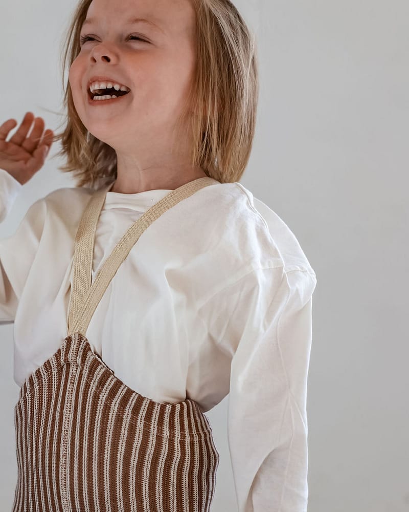 Strømpebukse Rib u/ føtter, m/ seler - Footless Tights