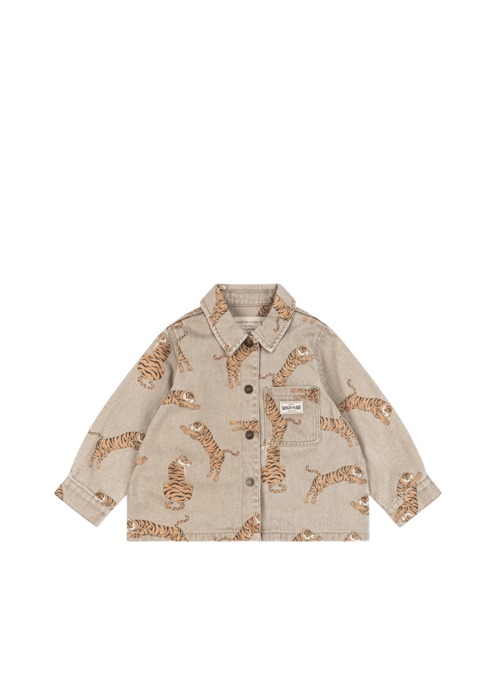 Denim Jakke M/ Glitter Paljetter – Øko Bomull | Magot Shirt GOTS, Tiger