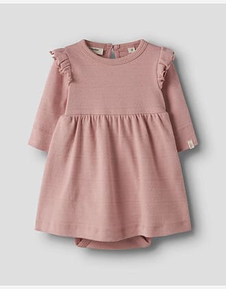 Kjole Baby M/ Volanger - Øko Bomull | NBFDIMIA LS BODY DRESS LIL 13253501