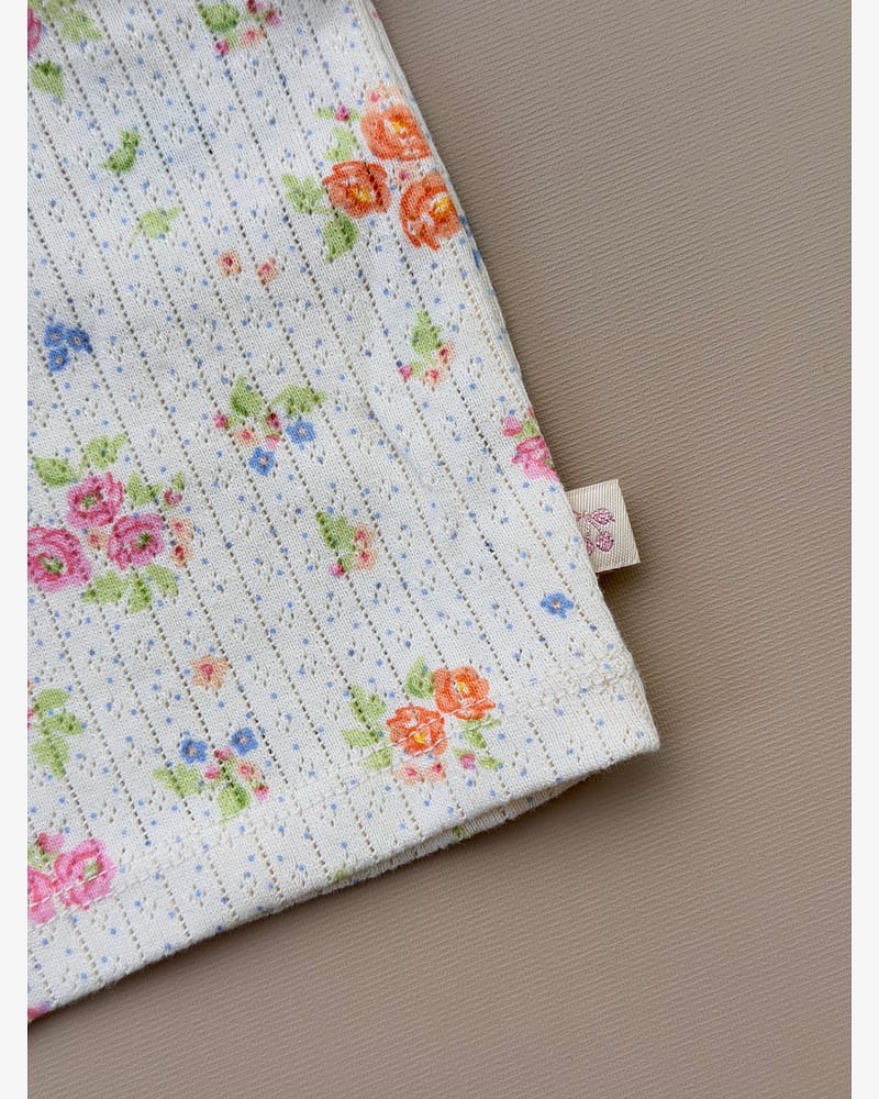 Trøye Langermet -100% Øko Bomull, Pointelle | Minnie Blouse GOTS