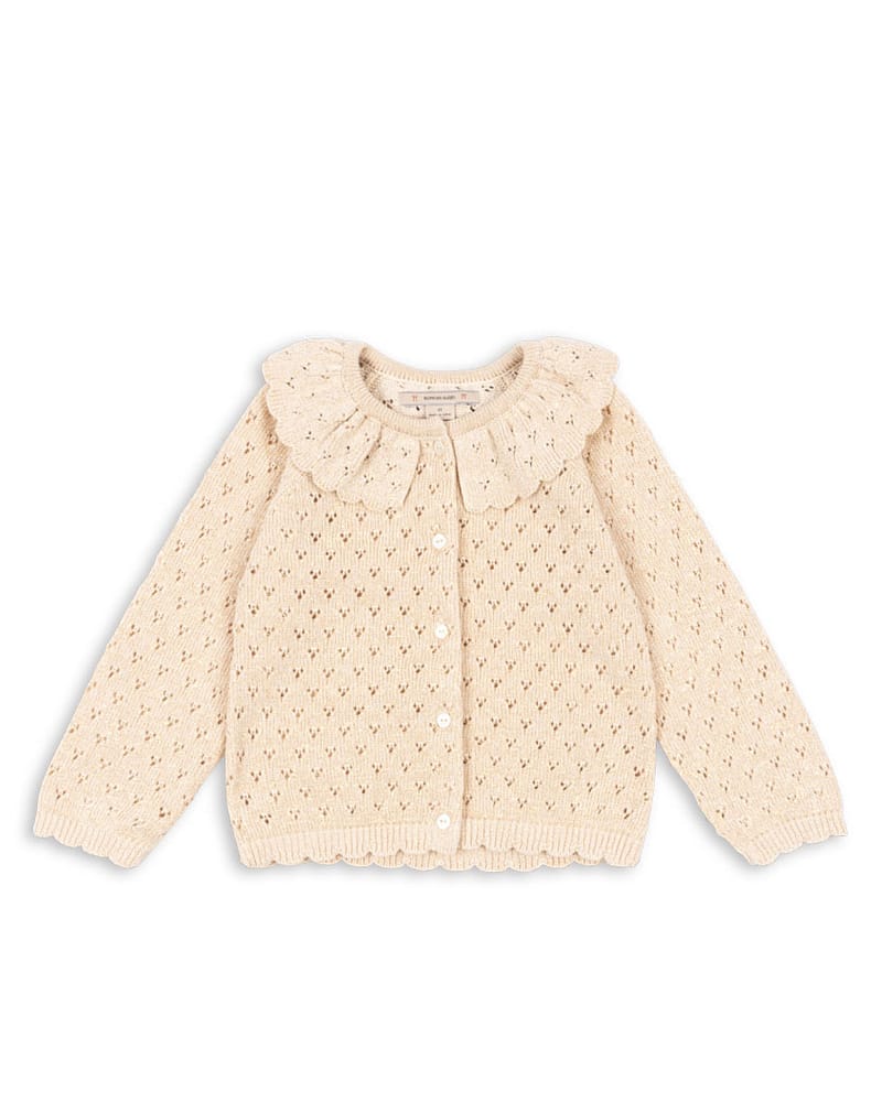 Cardigan Strikket m/ Glitter - Øko Bomull | Holiday Knit Cardigan