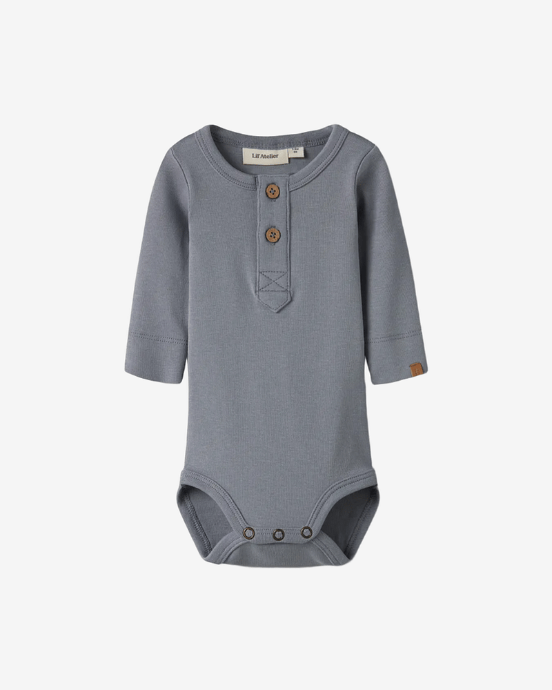 Body Langermet - Jersey, Øko TENCEL | NBMGEO LOM LS SLIM BODY LIL