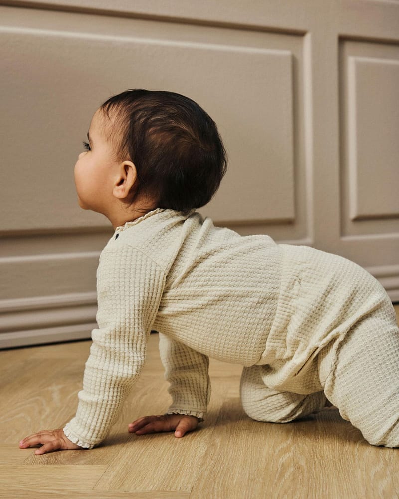 Leggings Baby - Vaffelstoff, Øko Bomull | NBFOSANNE LOOSE PANT LIL