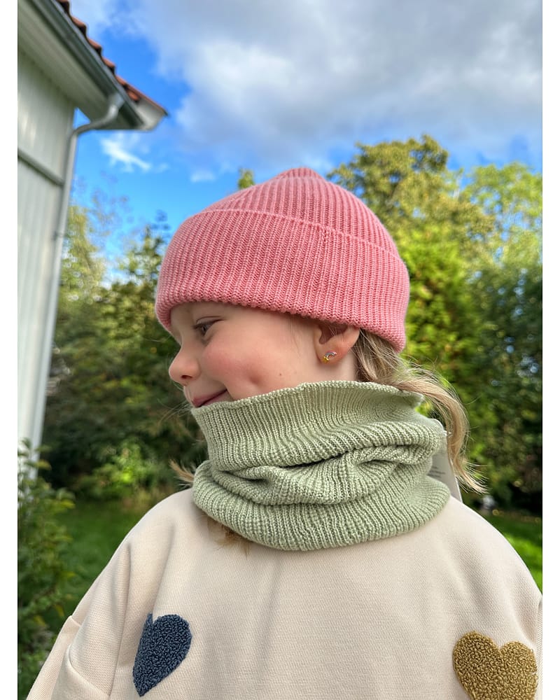 Ull Beanie barn - 100% Merino, Ubehandlet | Ribb lue Fonzie
