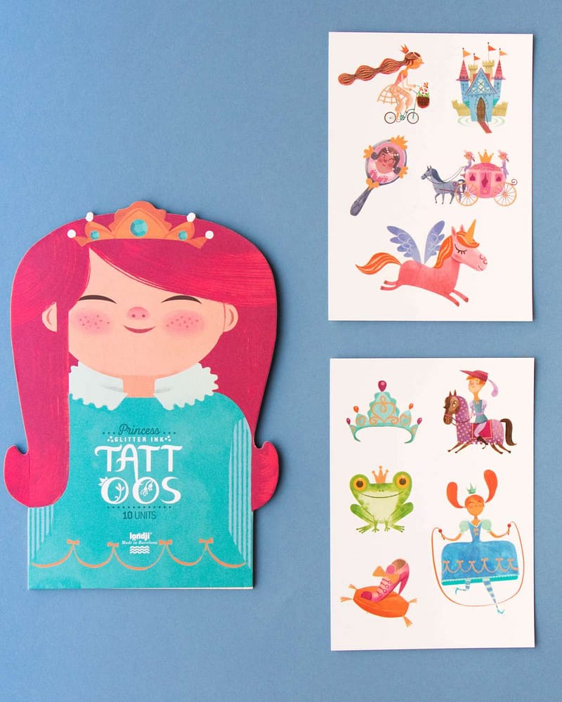 Tatoveringer Barn 10pk - Dermatologisk testet | Prinsesse
