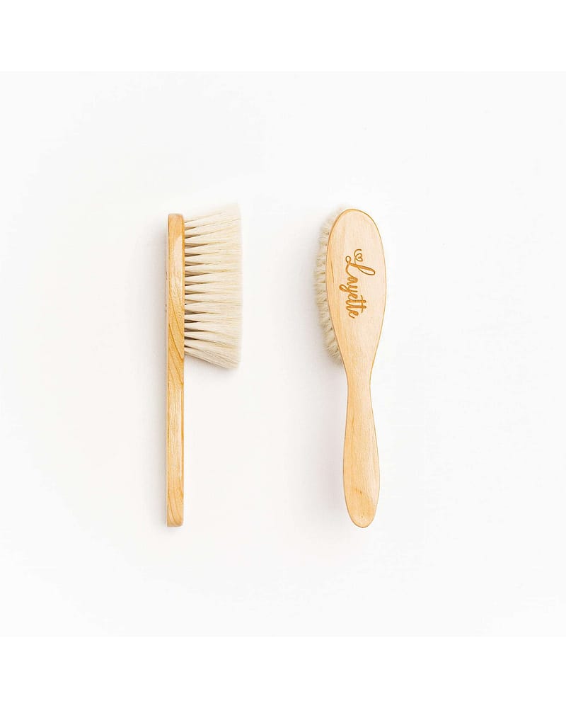 Babybørste i Bøk med Geitehår