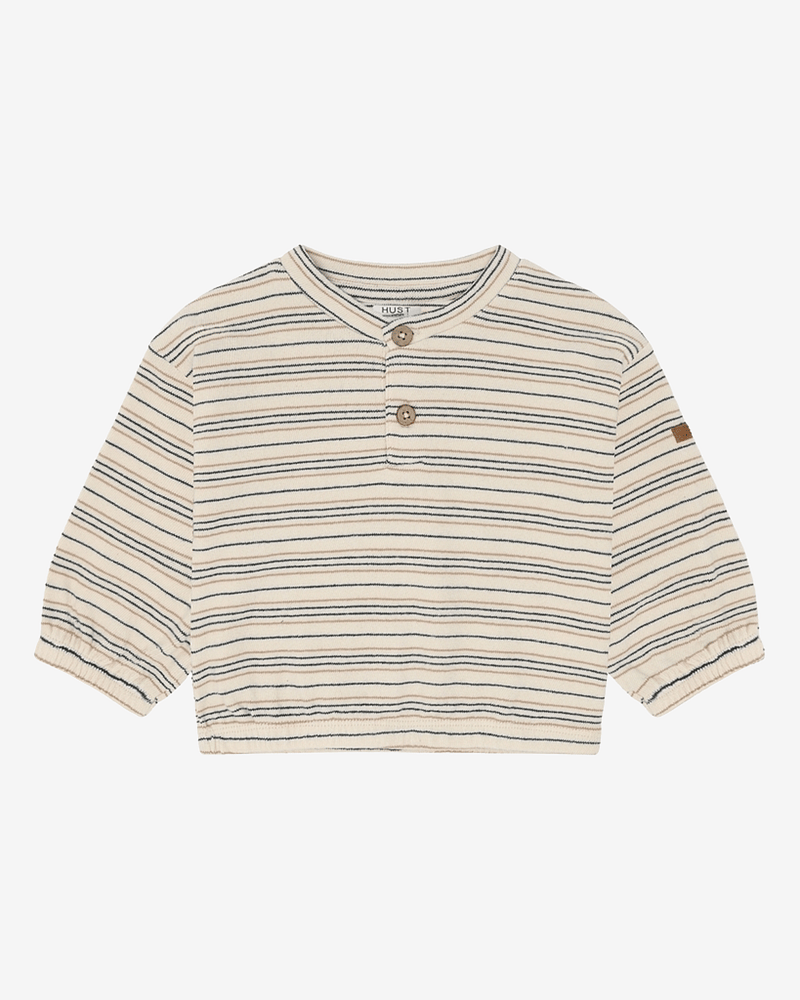 Genser Baby - Terrystoff i Øko Bomull | HCSigurt Fine striped knit