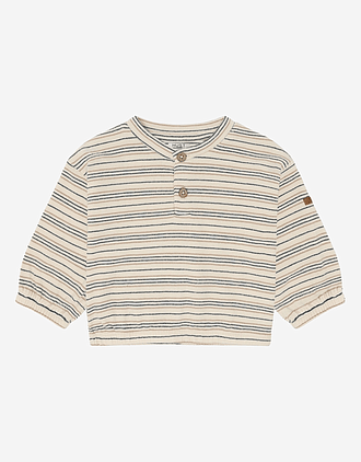 Genser Baby - Terrystoff i Øko Bomull | HCSigurt Fine striped knit