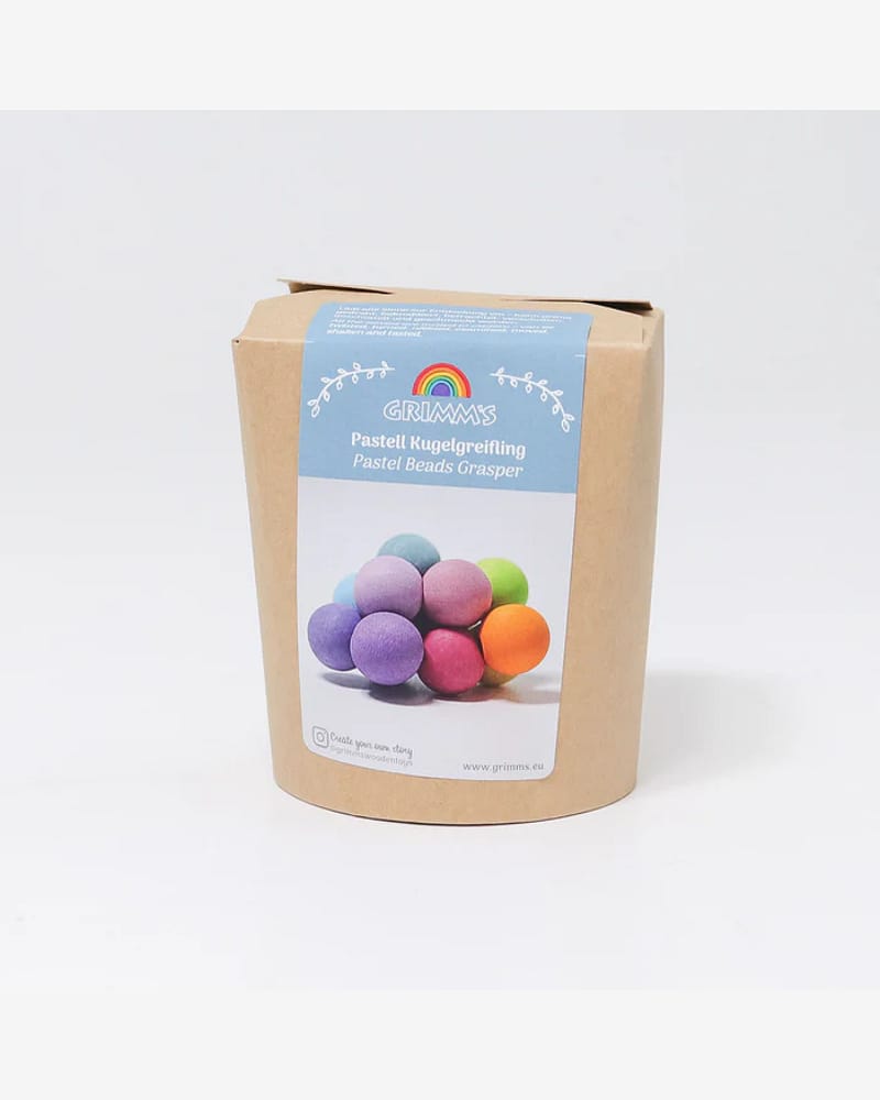 Babyleke Gripekuler - Fidget leke baby 0+| Pastel Beads Grasper