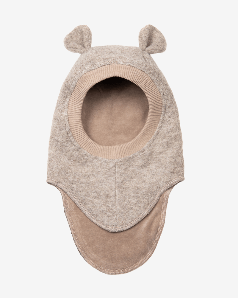Balaclava Ull 2-lags - Bamseører, Børstet Ullfleece | Ears Wool
