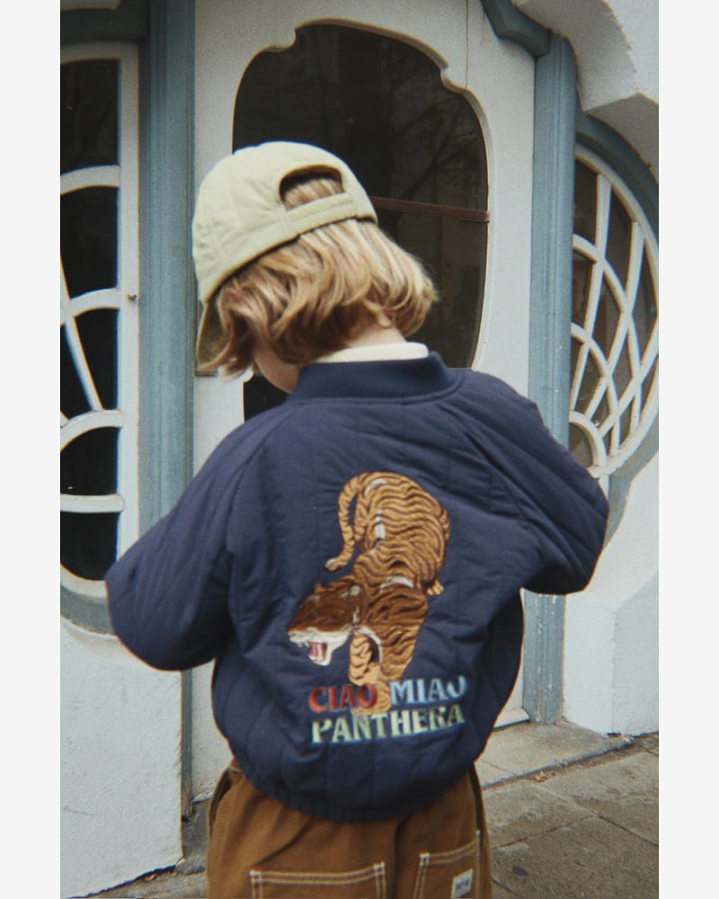 Tynn Boblejakke - Vindtett, Vannavstøtende | Juno Printed Bomber Jacket