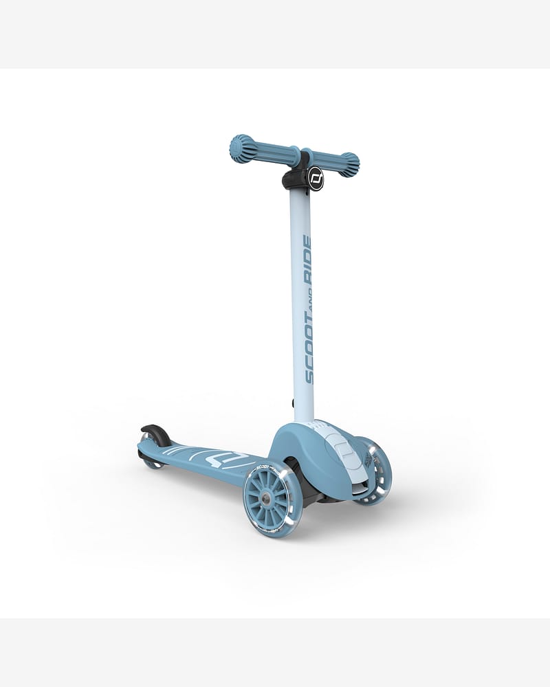 Sparkesykkel Barn 3år+ m/ LEDlys i hjul | Scoot and Ride Highwaykick 3S LED