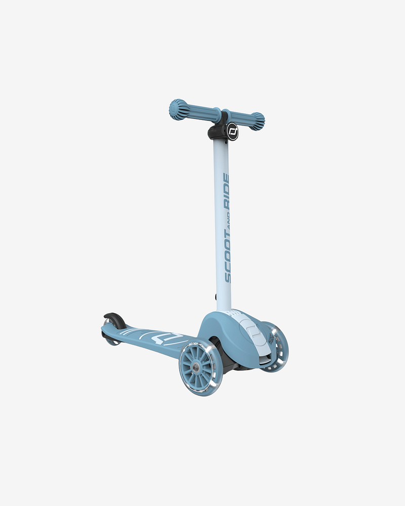 Sparkesykkel Barn 3år+ m/ LEDlys i hjul | Scoot and Ride Highwaykick 3S LED