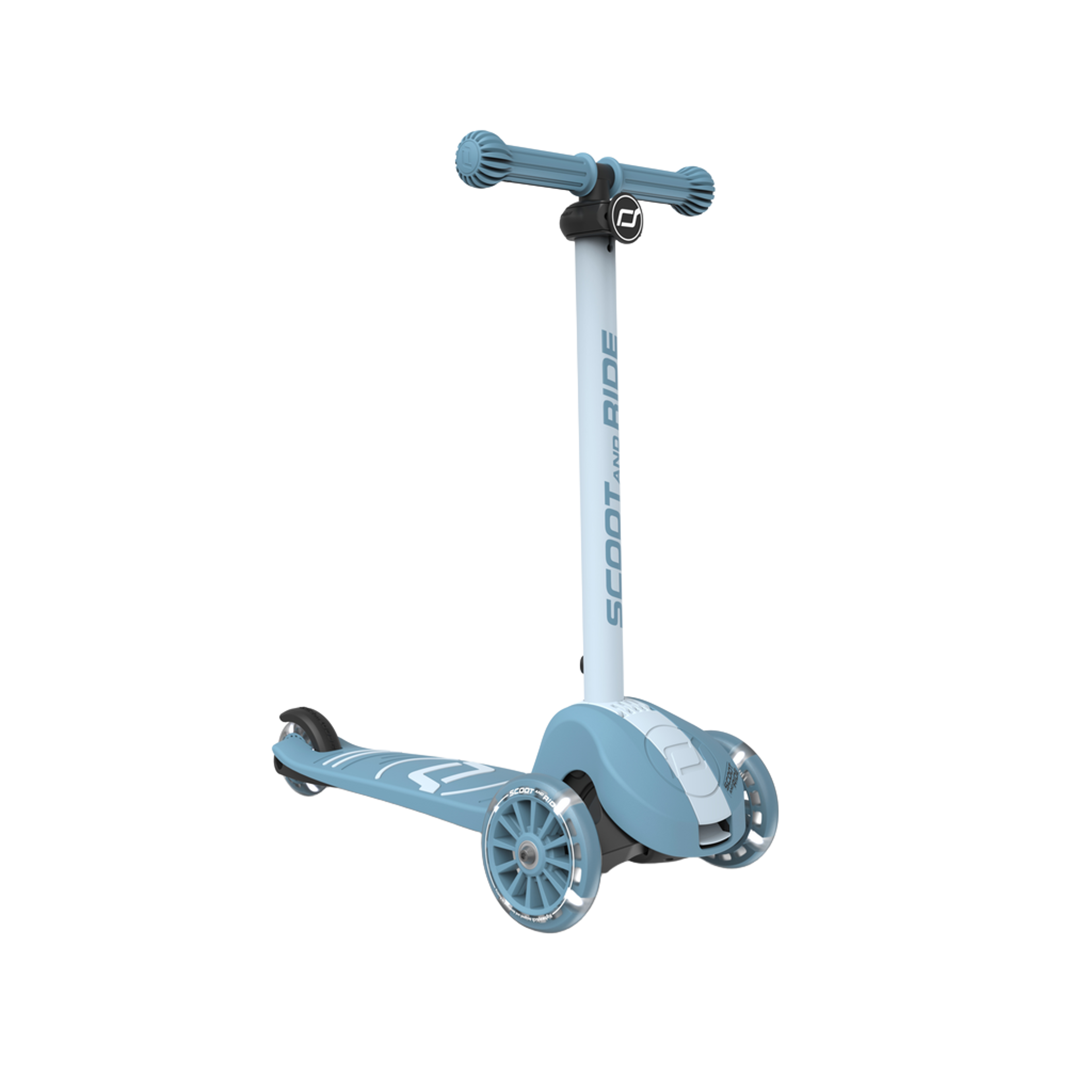 Sparkesykkel Barn 3år+ m/ LEDlys i hjul | Scoot and Ride Highwaykick 3S LED