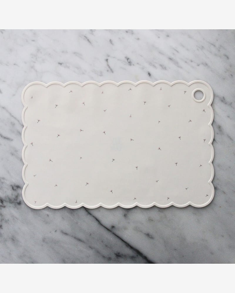 Spisebrikke i Silikon - 38x25 | Poppy in Bloom Placemat