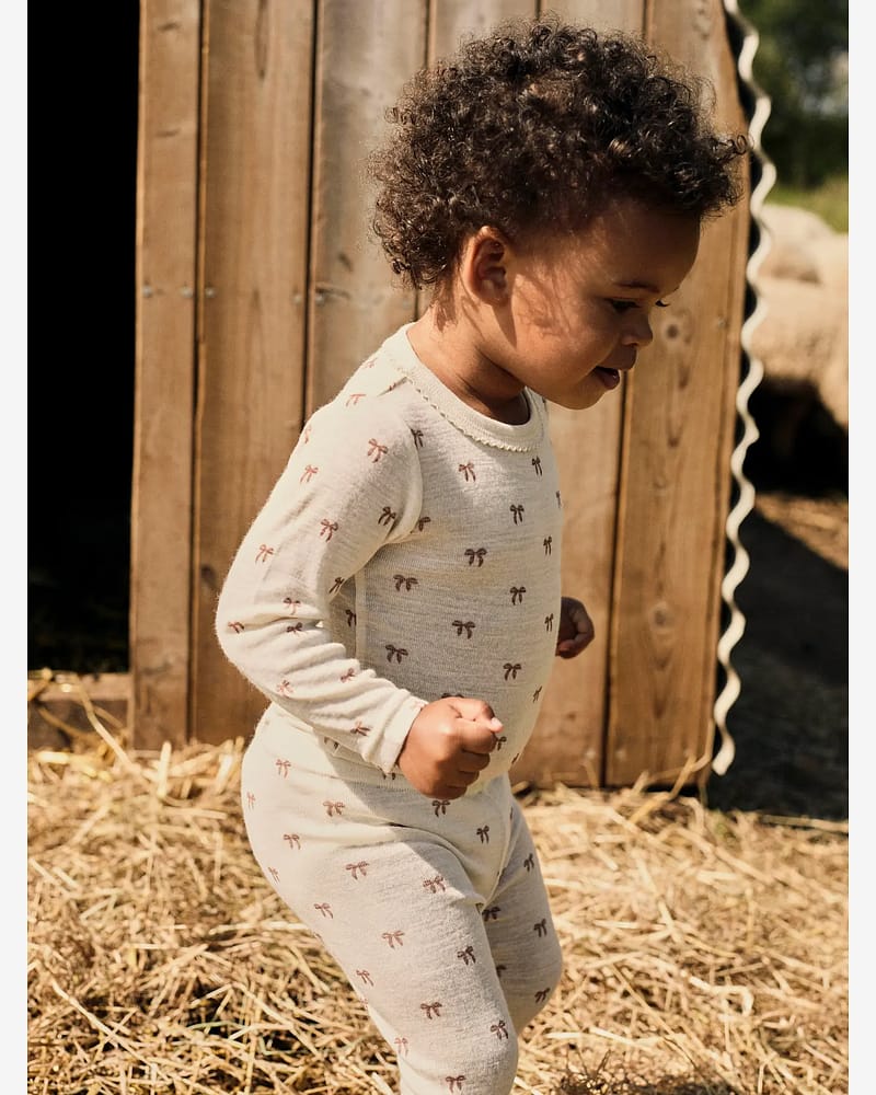 Ullbukse Leggings Baby - 60% Merino, 40% TENCEL Modal | Nalu Wo/Mo Slim Legging