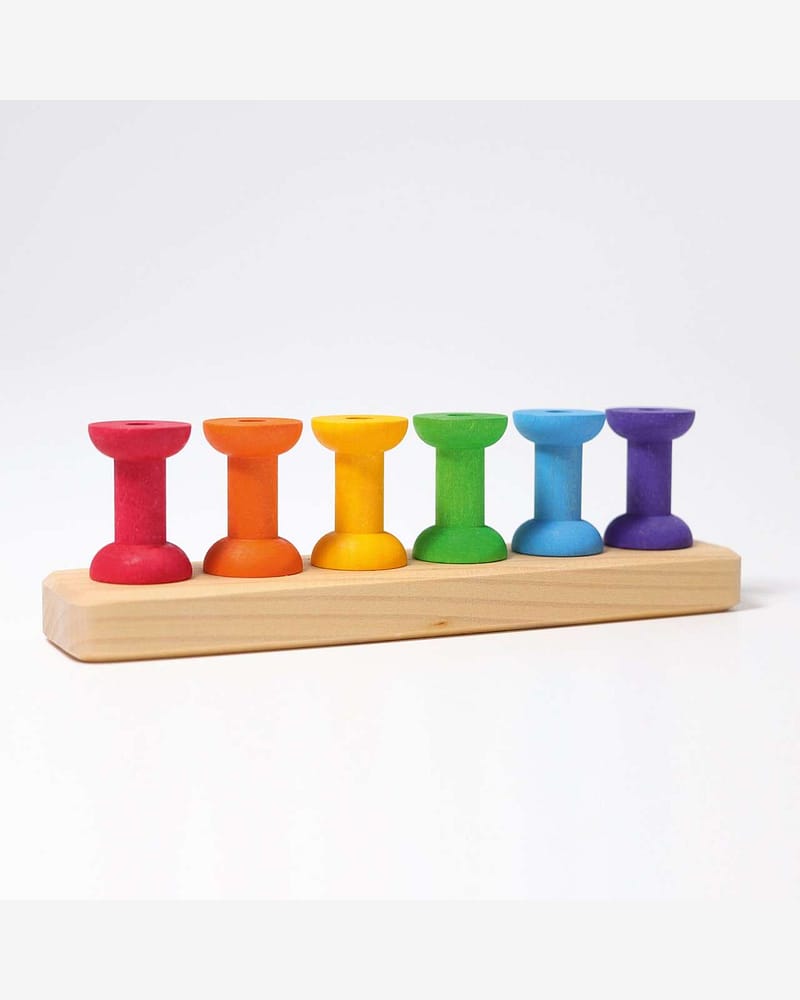 Stablesneller, Nål og Tråd - 2i1 Leke | Small Bobbins - Montessori Leker