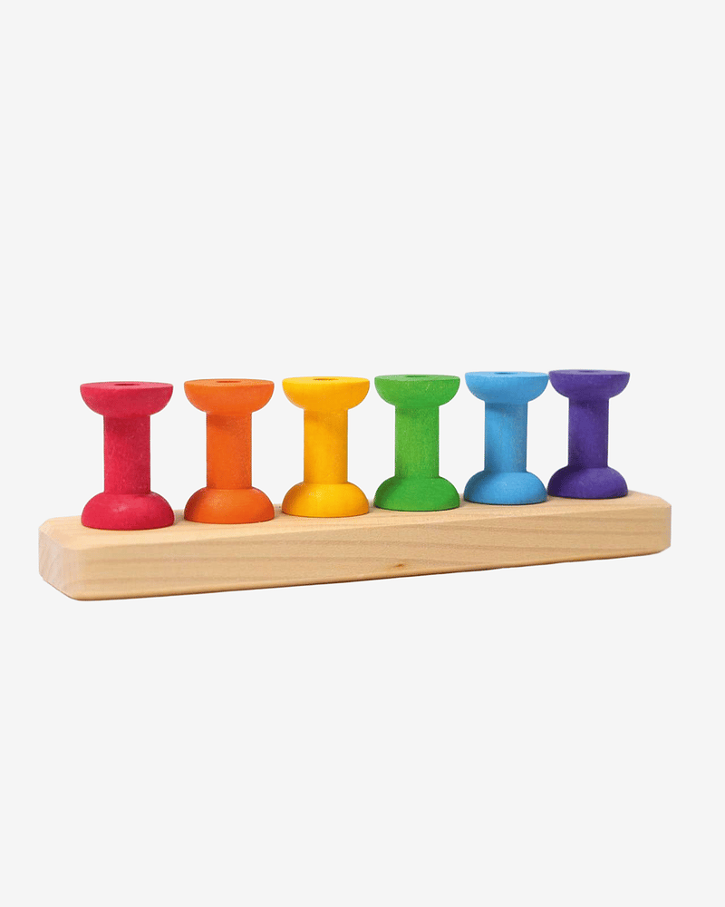 Stablesneller, Nål og Tråd - 2i1 Leke | Small Bobbins - Montessori Leker
