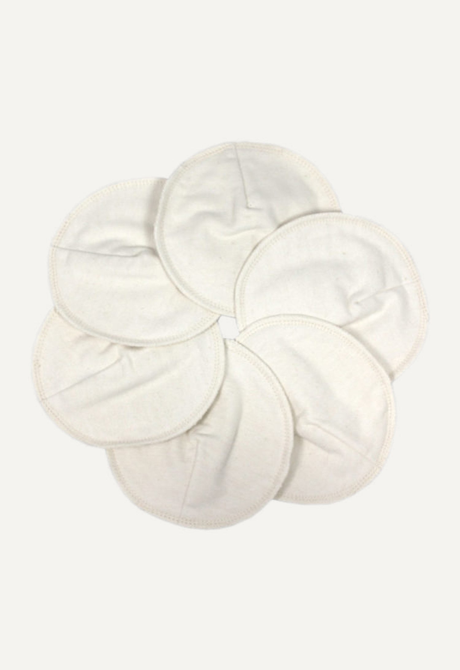 Ammeinnlegg 6pk – 100% Øko Bomull, Hvit