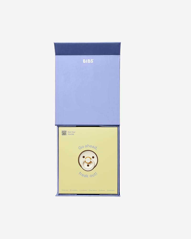 BIBS Gift Set Box m/ Naturgummi Smokk - 0-6 mnd | Baby on the Way