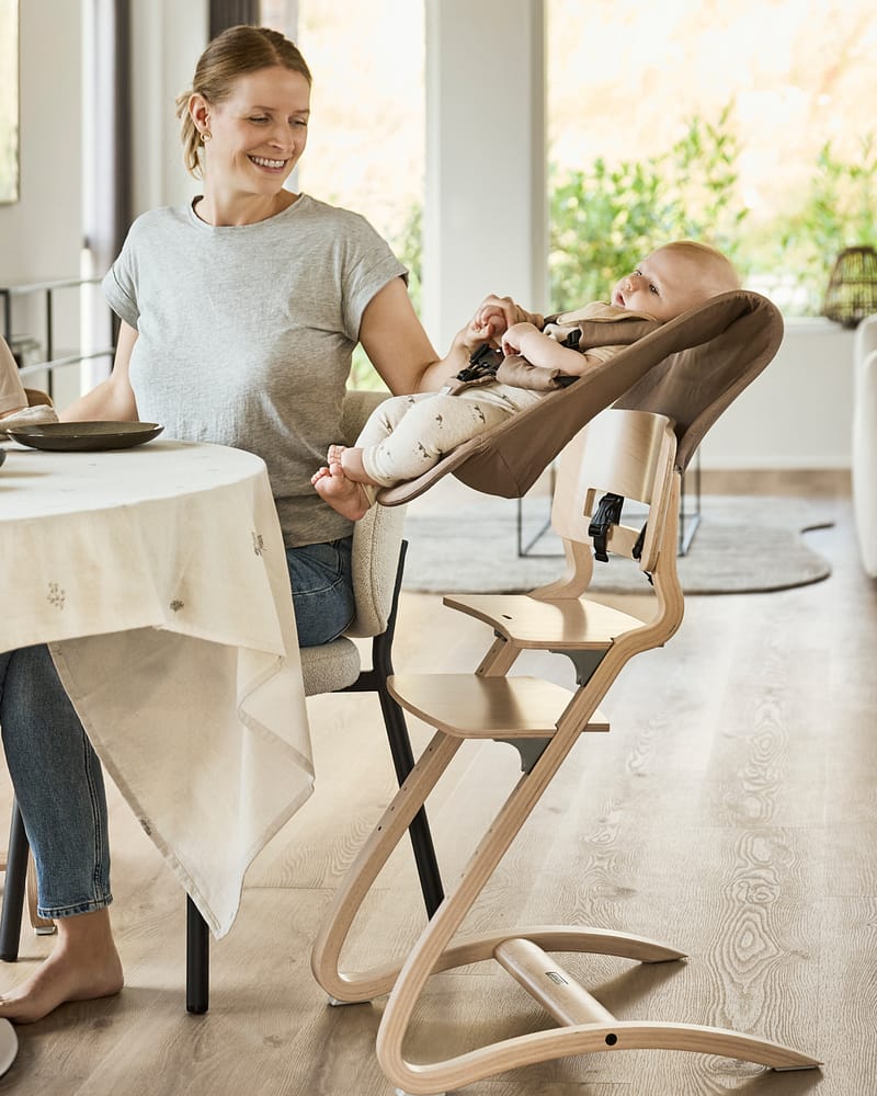 Nyfødtsete til Spisestol / Leander Louie & Classic Stol - Mocca