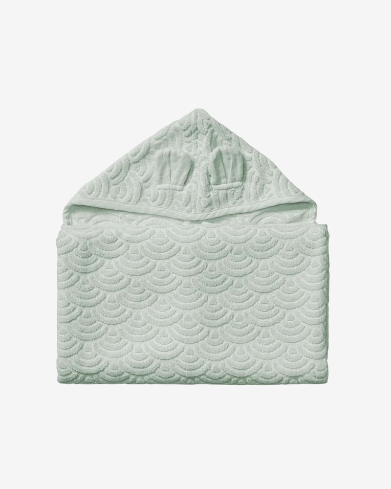Badehåndkle Barn m/ Hette | 70x130cm - 100% Øko Bomull