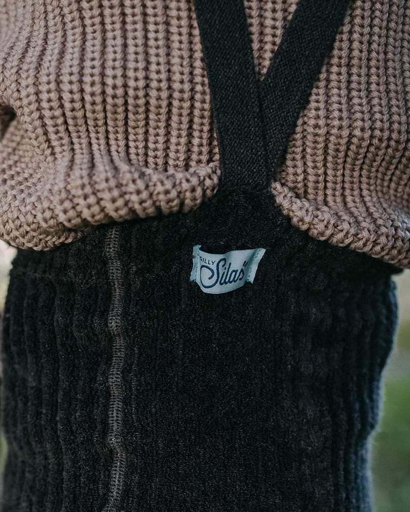 Strømpebukse Teddy Ribb - u/ fot, m/ seler | Granny Footless Tights