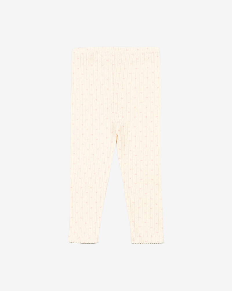 Leggings - 100% Øko Bomull, Pointelle | Minnie Pants GOTS