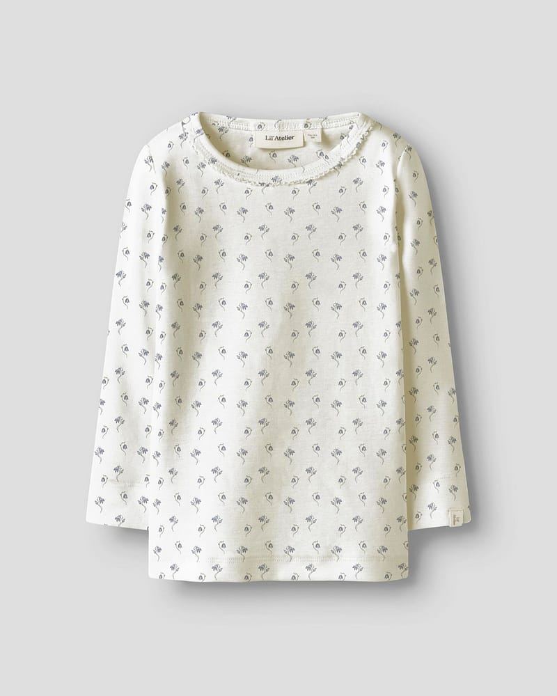 Trøye Langermet M/ Print Barn - Øko TENCEL | NMFGAYO SAG LS SLIM TOP LIL