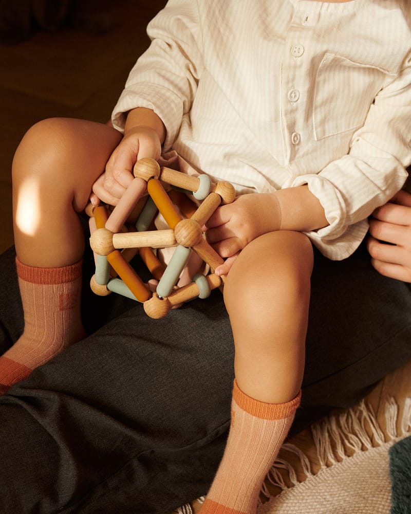 Babyleke Ball - Tre og Silikon | Annemette Baby Motoric Toy