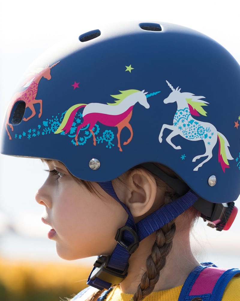 Unicorn Hjelm for Barn – Justerbar Sykkelhjelm m/ LED-lys