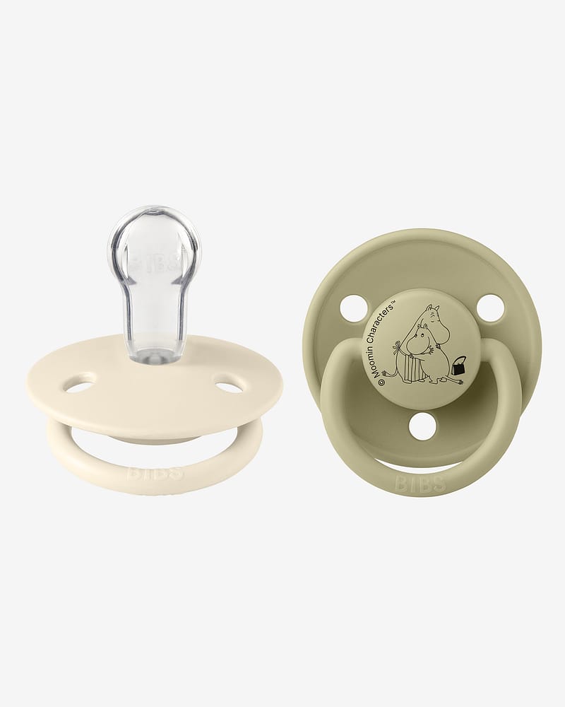 BIBS x Moomin Smokk De Lux 2pk – Rund, SIlikon | Stinky