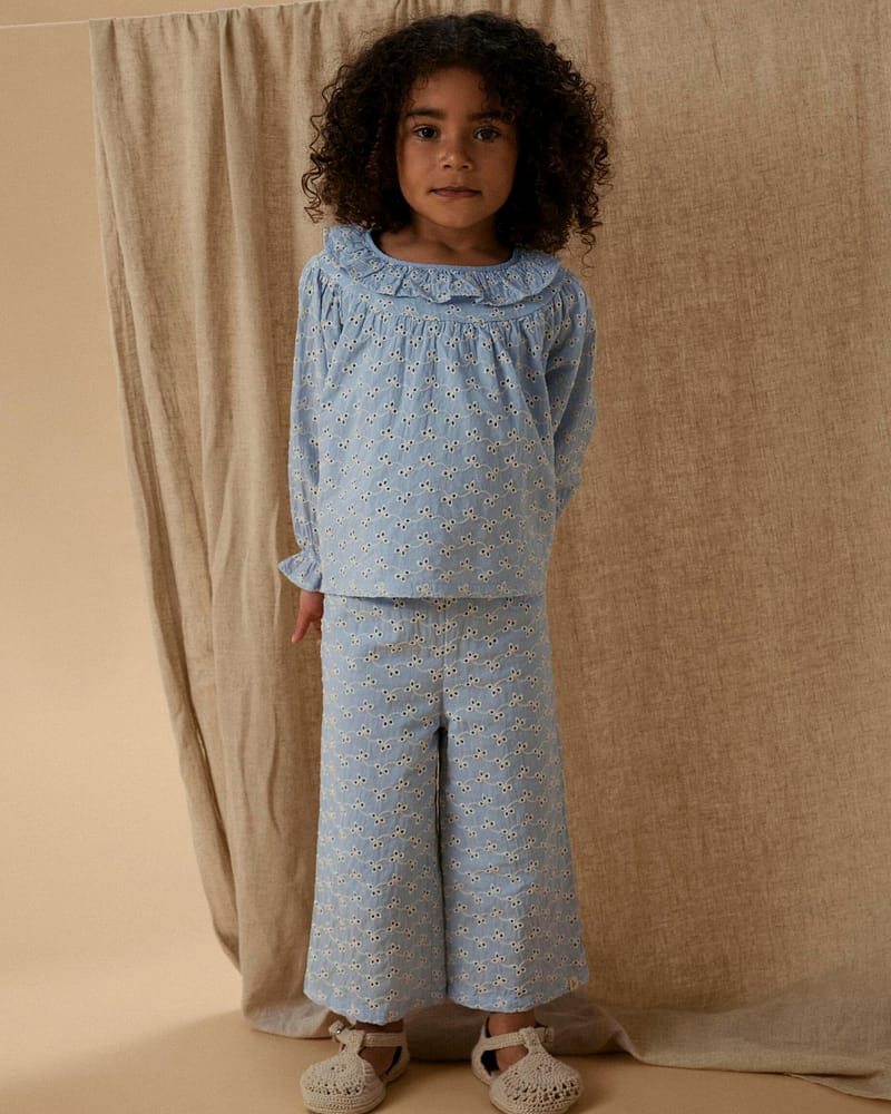 Vide Bukse Barn - Øko Bomull, Elastane | NMFTESSIE WIDE PANT LIL