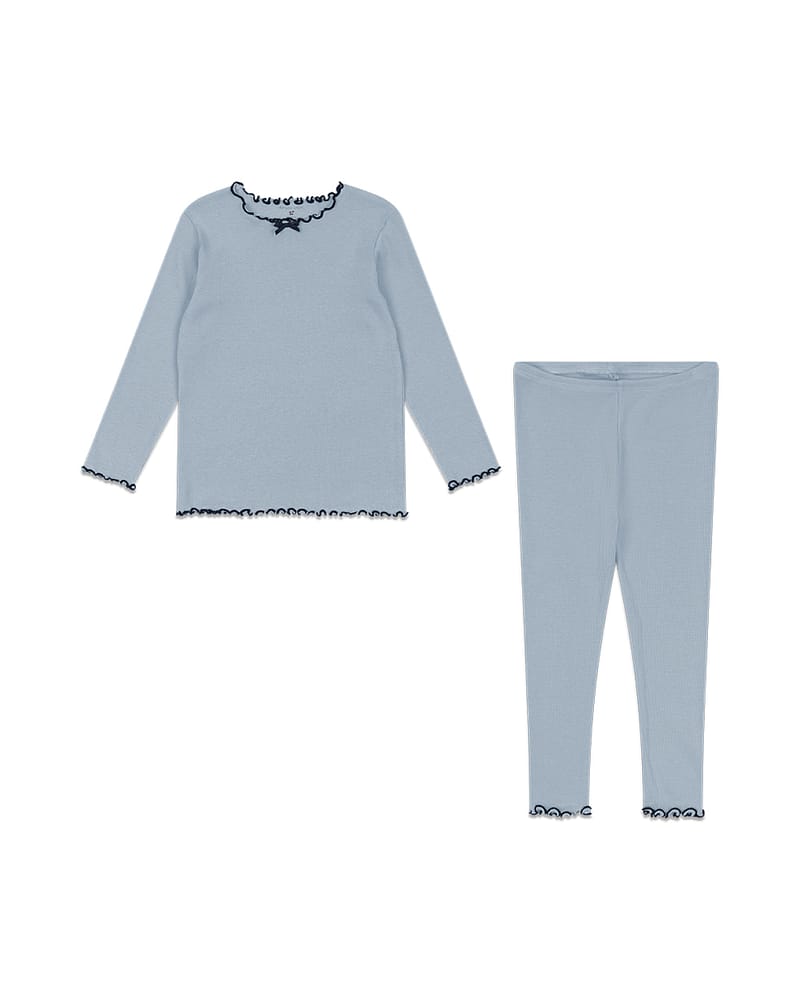 Trøye og Leggings - Øko Bomull | Rivi Rib Set