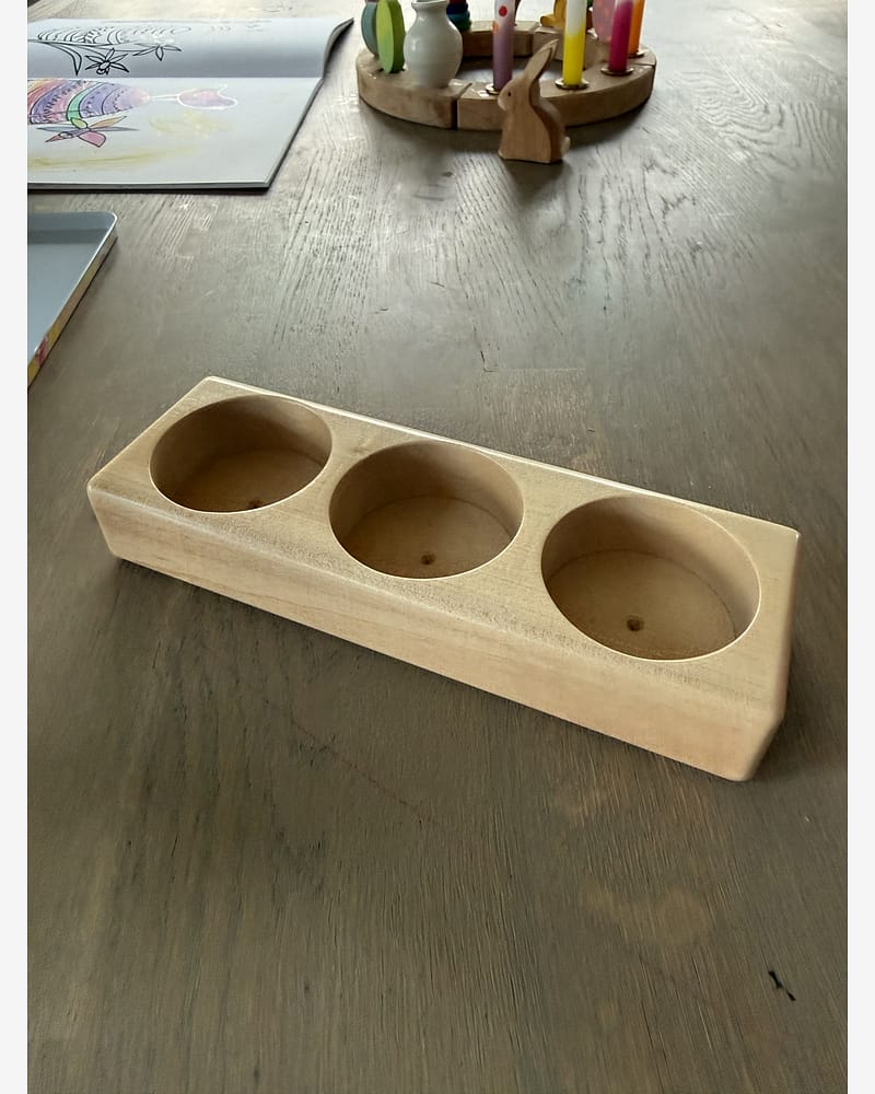 Holder til glasskrukker - Liten / 3 Glass Inkludert
