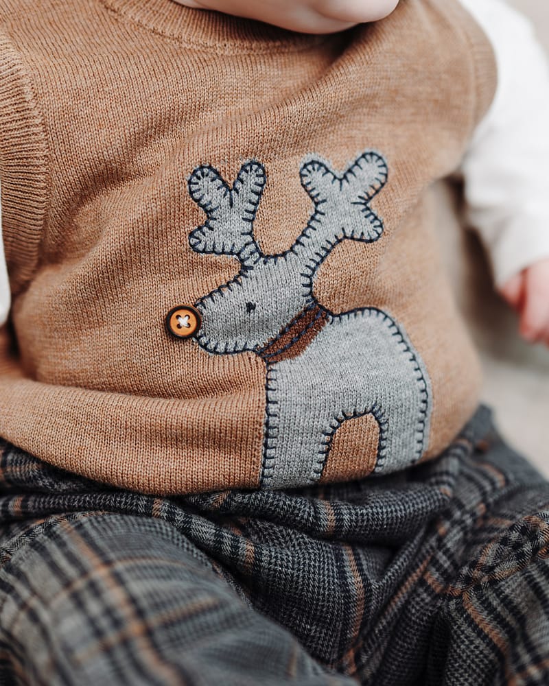 Bukse Baby - Vevd Twill Penbukse