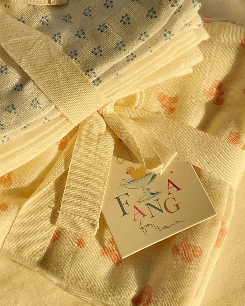 Gulpekluter 3pk - 100% Øko Musselin - 65x65cm | Bellini