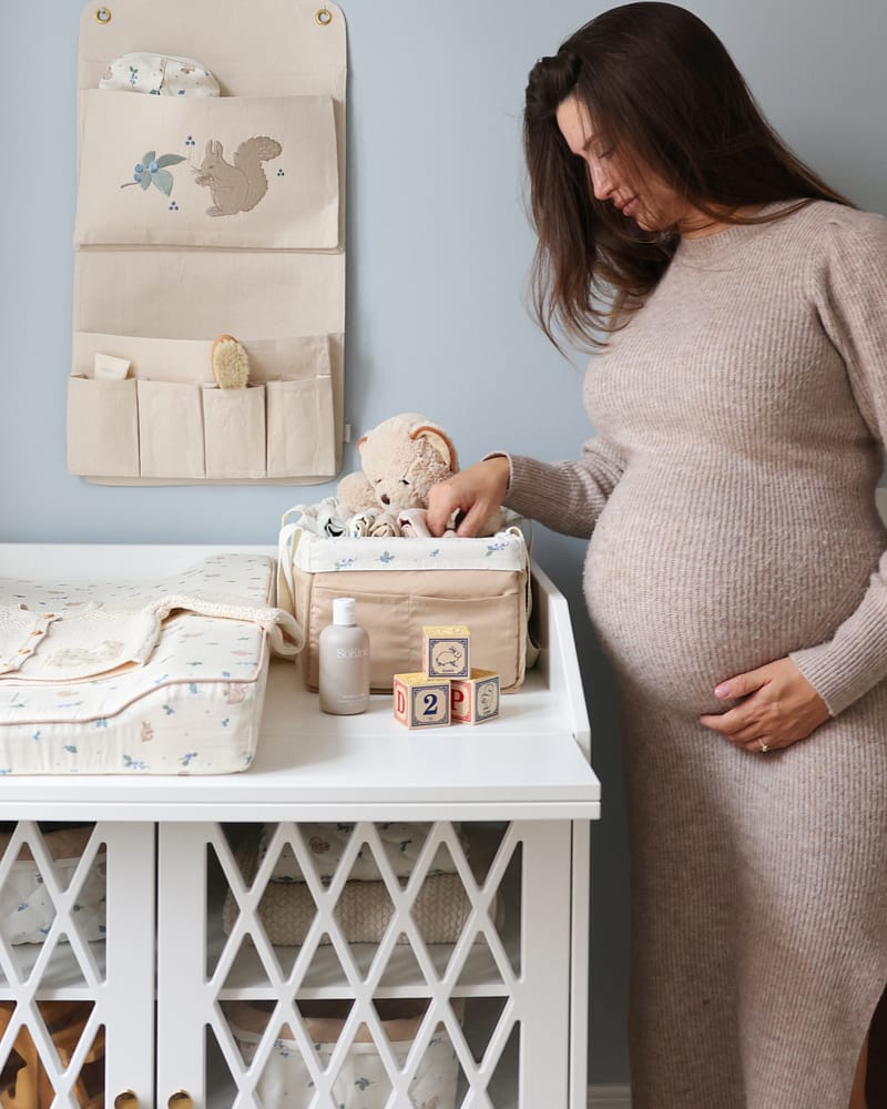 Oppbevaringskurv med håndtak