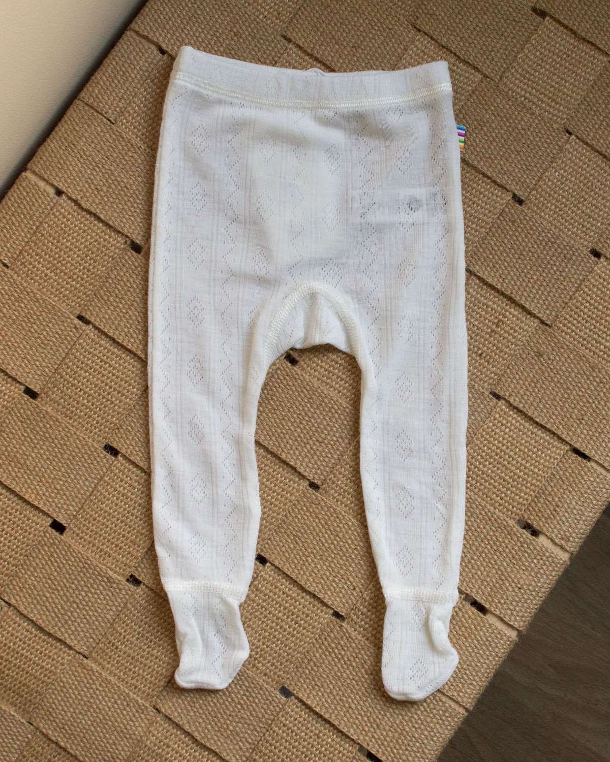 Leggings med fot - Ull 85% - 50 (0-1 mnd)