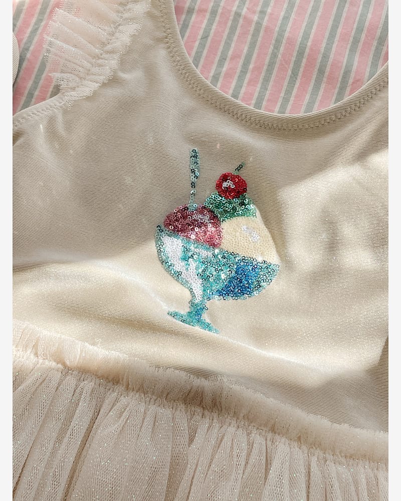 Badedrakt med Skjørt og Glitter - Badetøy | Amandine Swimsuit