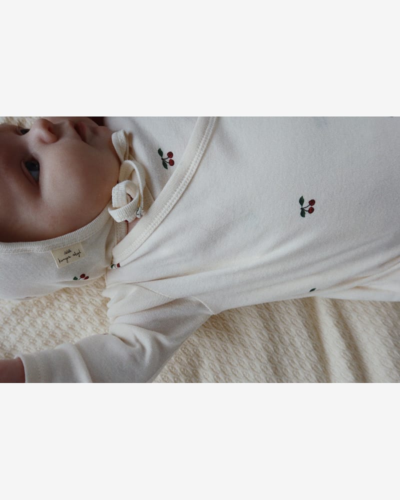 Babylue med knyting - 100% Økologisk Bomull | Baby Helmet GOTS