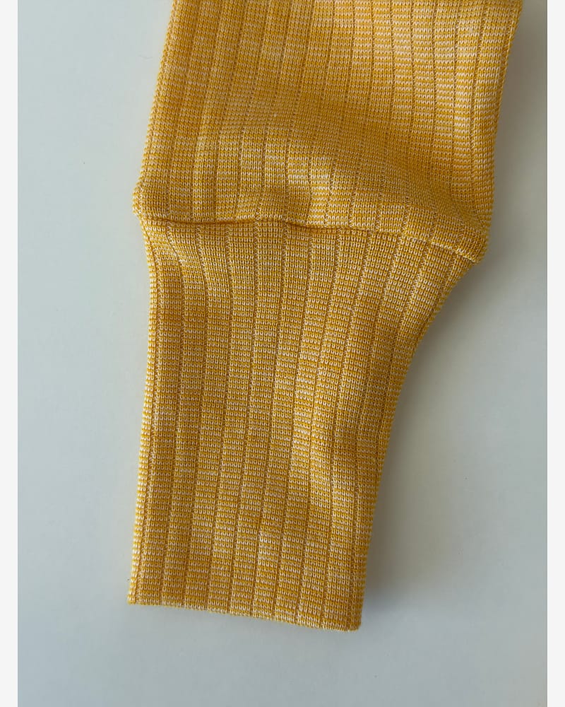 Bukse Rib m/ høyt liv – 45% Bomull, 35% Merino, 20% Silke – Ubehandlet Ull