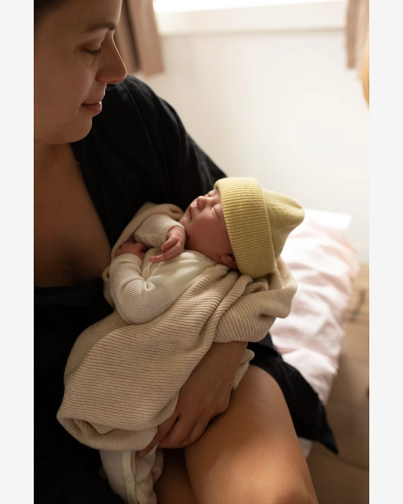 Ull Beanie barn – 100% Merino, Ubehandlet | Ribb Lue Newborn Fonzie