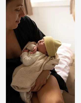 Ull Beanie barn – 100% Merino, Ubehandlet | Ribb Lue Newborn Fonzie
