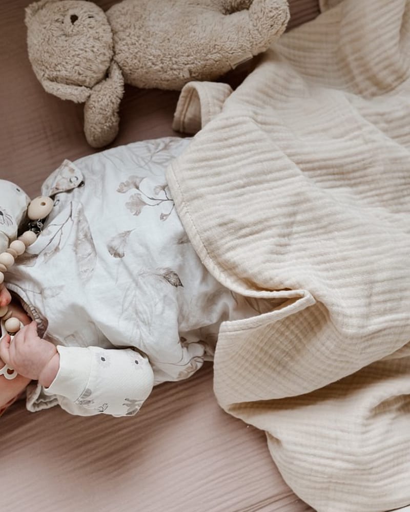 Lunni - Swaddle/Svøpeteppe - 100% Økologisk Musselin - 100x100cm