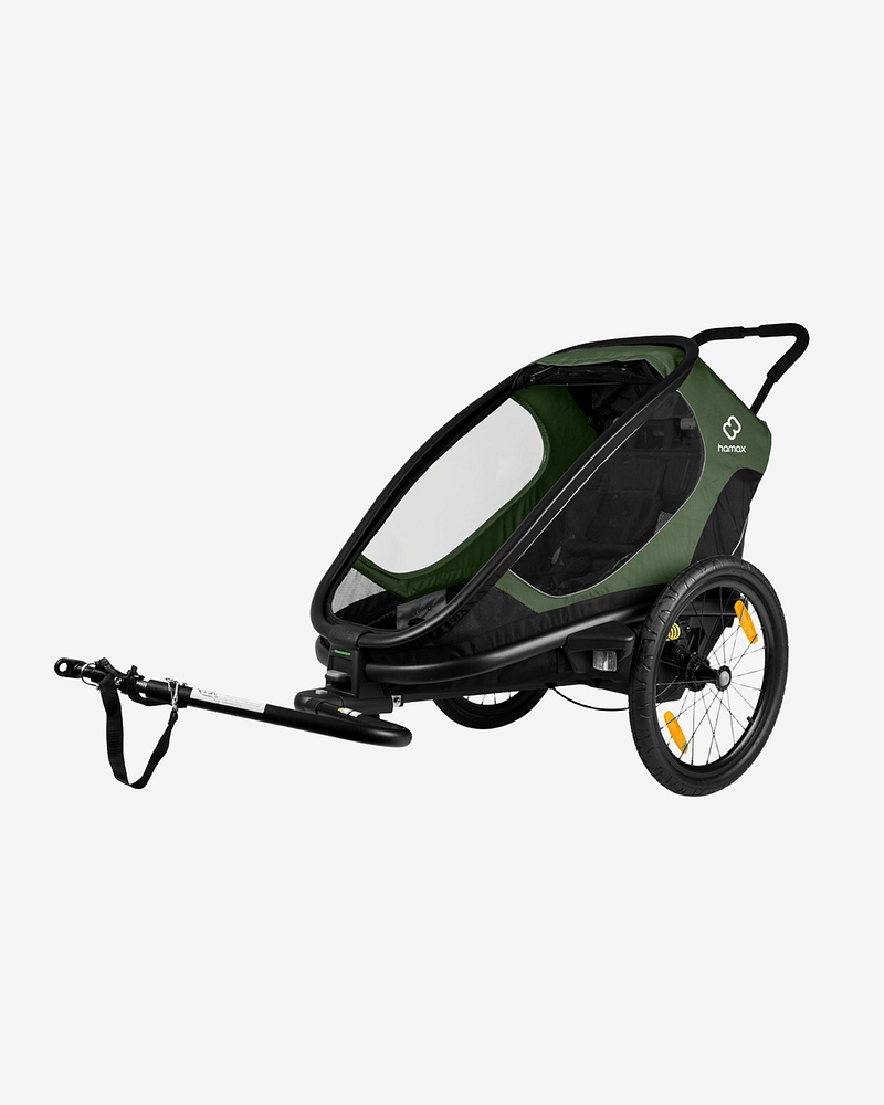 Hamax Outback Sykkelvogn & Barnevogn, Plass til ett barn | Singel Bicycle Trailer