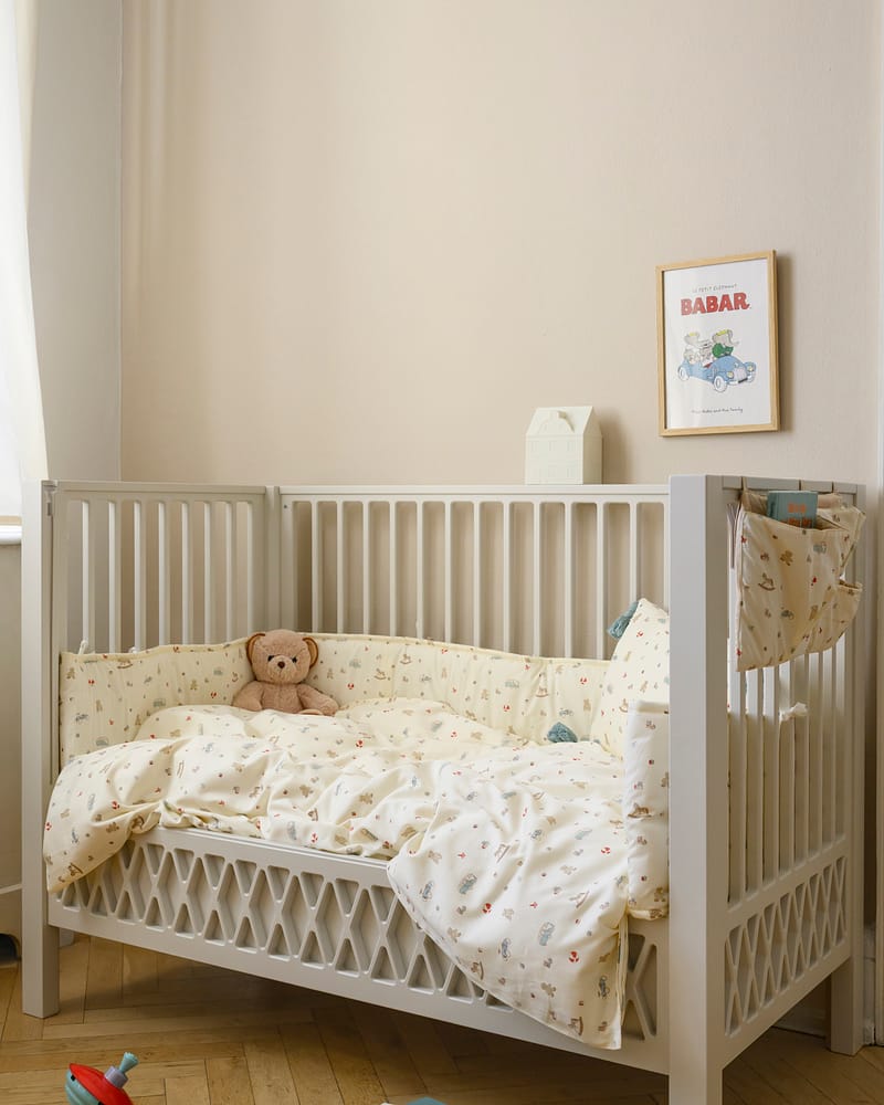 Sengekant Sprinkelseng 60×120 - Økologisk | Cot Bumper