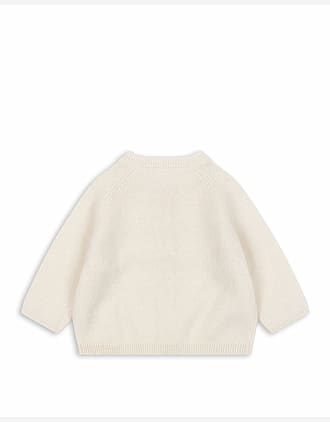 Ullcardigan Baby m/ Perlemorknapper - 100% Merino