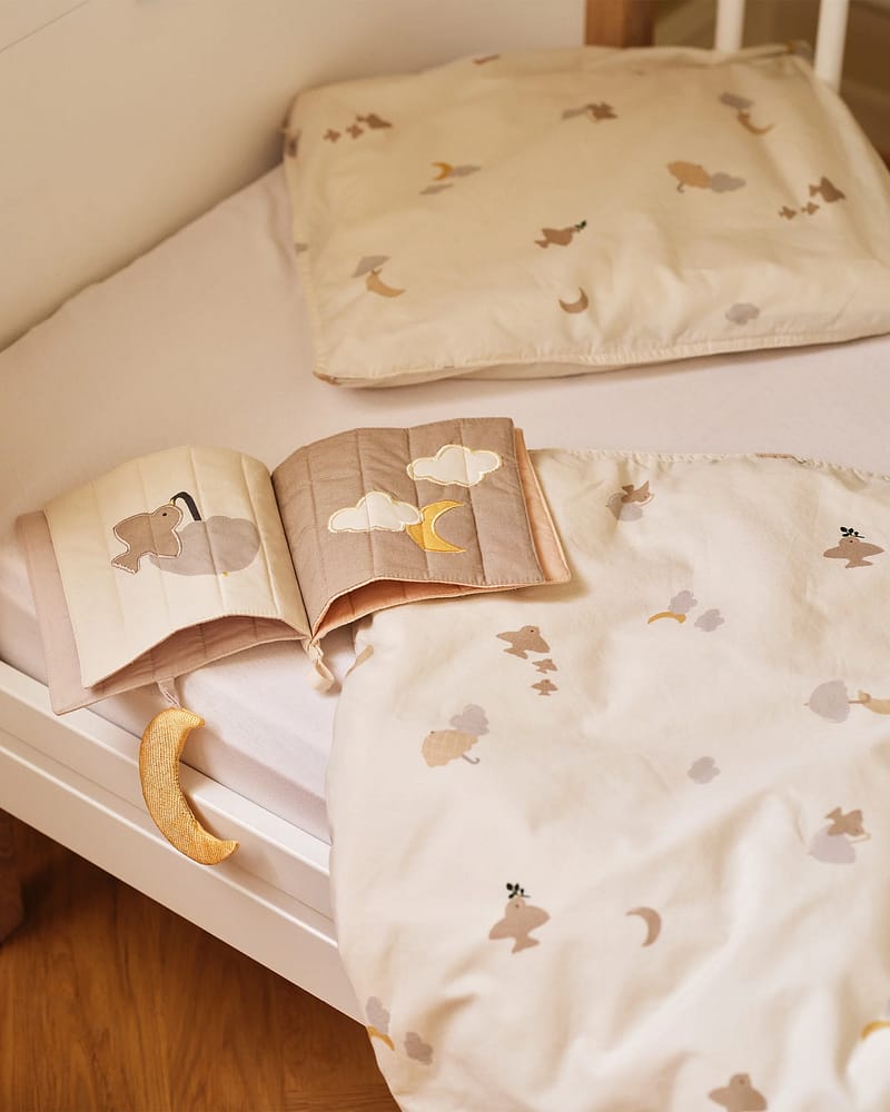 Babybok m/ Broderi - Øko Bomull | Soft night book